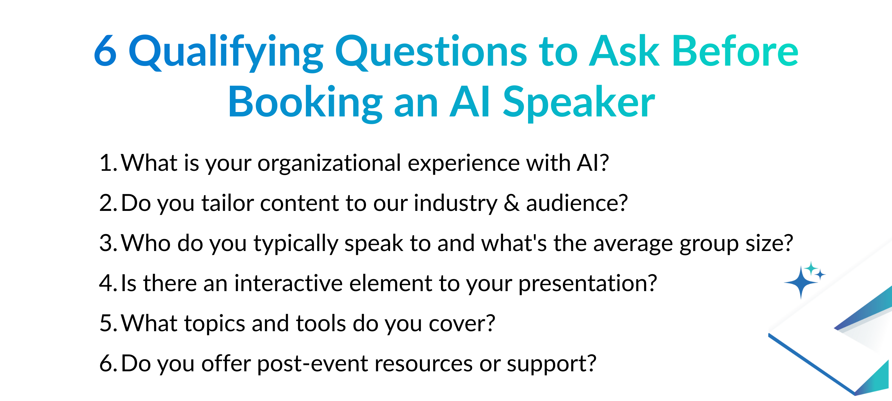 AI Speaker Questions